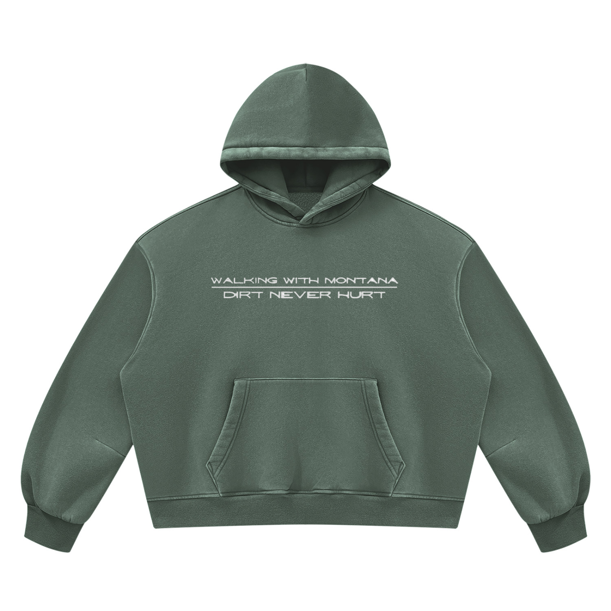 Walking With Montana Box Hoodie