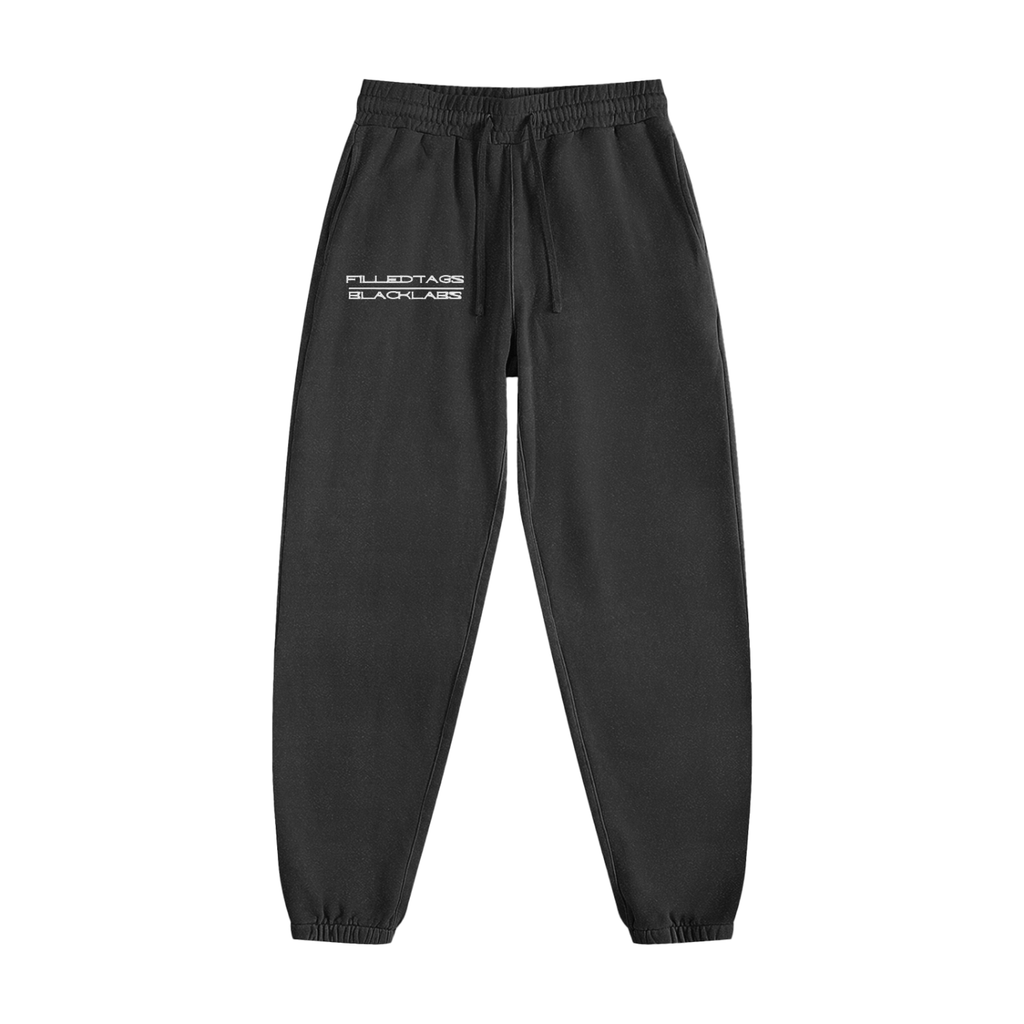 Filled Tags and Black Labs Washed Cotton Sweatpants- Bridger