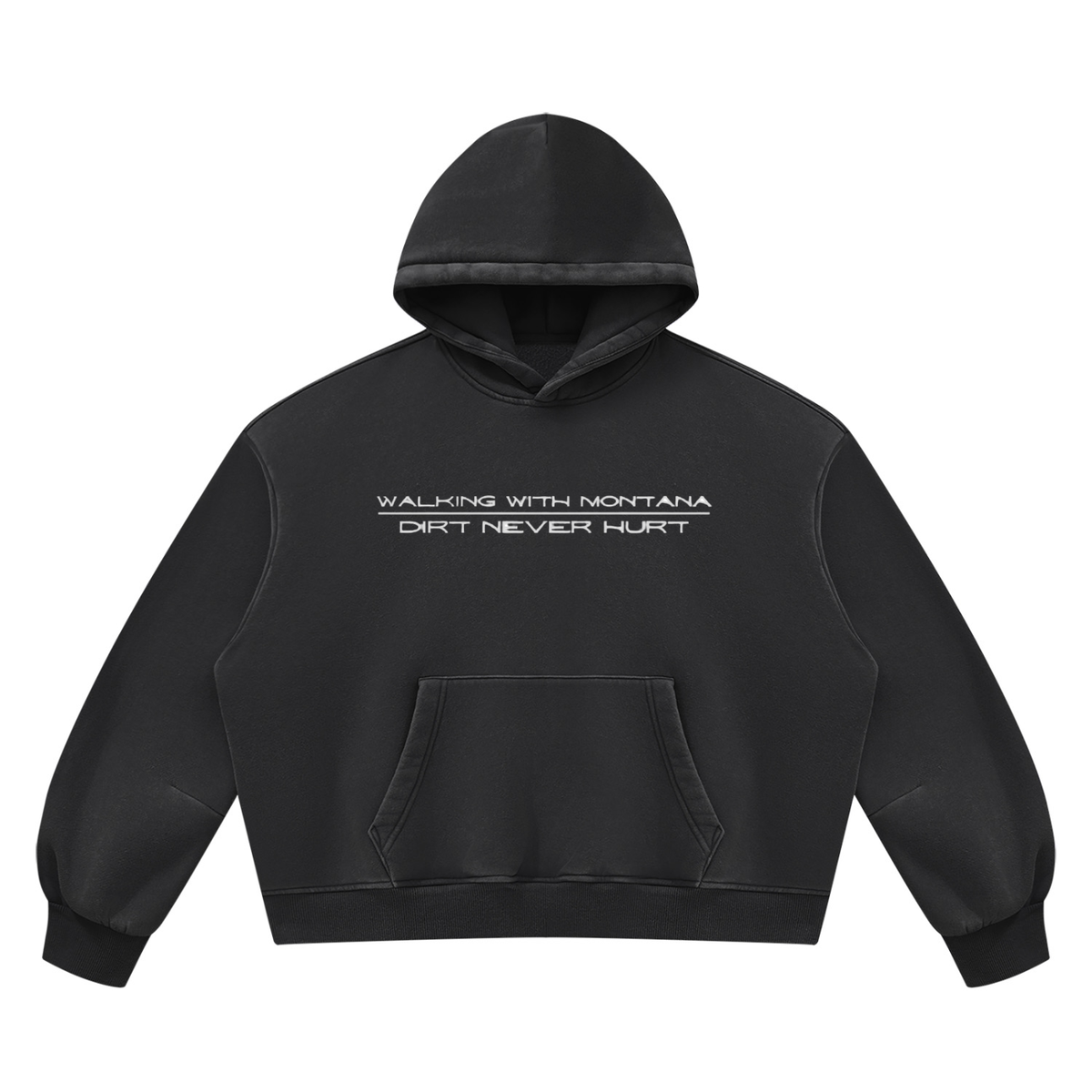 Walking With Montana Box Hoodie